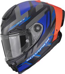 Scorpion Cască integrală pentru motocicletă Scorpion EXO-RACE Air Carbon Fury, negru mat-gri-albastru (SCRP161-571-417)