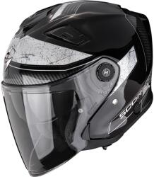 Scorpion Cască de motocicletă Scorpion EXO-GT Jet Crest, neagră-argintie (SCRP174-574-58)
