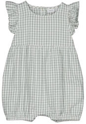 NAME IT Salopeta de vara bebe, fetite, fără mâneci în carouri cu volane, roz/verde, 56/74 verde/alb (147485)