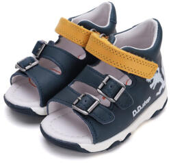 D. D. STEP sandale băieți cu model - Sun reactive albastru închis/galben (145000)