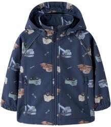 NAME IT jachetă softshell cu glugă și imprimeu pentru băieți albastru închis (14F1FE)