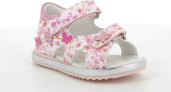 PRIMIGI sandale de fată cu model de flori cu velcro deschis alb/roșu model (13E12A)