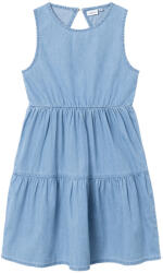 NAME IT Rochie de blugi fete, fără mâneci, cu volane, bleu, 116-152 albastru mediu (1406E6)