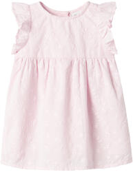 NAME IT Rochie fată fara cu mâneci cu volane, alb/roz, 56-74 roz (1453AB)