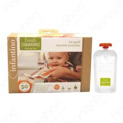 Infantino Set 50 de pungi plic pentru mancare pasata (121E04)