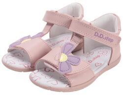 D. D. STEP sandale florale cu velcro pentru fete roz (14BF33)