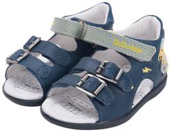 D. D. STEP Sandale băieți cu velcro și cataramă bunny, albastru, 20-26 albastru închis (14BD78)