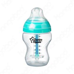 Tommee Tippee Biberon Advanced Anti-colic, cu sitem de ventilatie, 260 ml, 0 luni+ turcoaz (11AE30)
