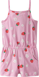 NAME IT Salopeta fete, cu bretele si buzunare, jumpsuit, alb/bleu/roz, 92/122 albastru (146D8A)