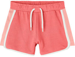 NAME IT Pantaloni scurti tricot, fete, cu dunga, snur, bumbac, 92/164 coral/ Coral (1373CE)