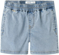 NAME IT Pantaloni scurți băieti, blugi, cu elastic, 92/122 albastru deschis (146781)