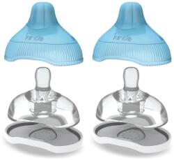 Babymoov Set 2 tetine de hrănire cu capac - debit mediu, Kiinde Twist Active Latch (129432)