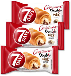 7DAYS Double kakaós-vaníliás töltött croissant 3x80 g