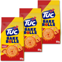 Bake Rolls TUC Bake Rolls pizza ízű ropogós kétszersült 3x80 g