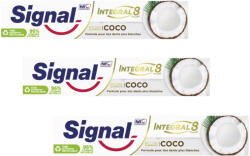 Signal Nature Elements kókusz ízű fogkrém 3x75 ml + AJÁNDÉK kulacs