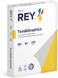 REY A4 Text & Graphics Inkjet Fotópapír 160g - 250 lapos csomag, fehér, szatén felület