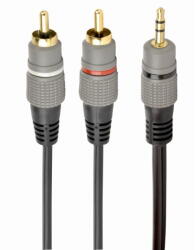 Gembird CABLU audio GEMBIRD stereo (3.5 mm jack la 2 x RCA), 1.5m, conectori auriti, "CCA-352-1.5M" (timbru verde 0.08 lei) (CCA-352-1.5M)