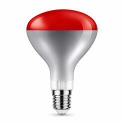 Asalite infralámpa izzó piros E27 100W rubin R125 ASAL0040 (ASAL0040)