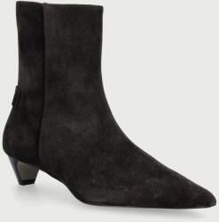 AllSaints botine cu toc jos pentru femei din piele întoarsă Piper Suede Boot 9BY2-OBDW1R_89X