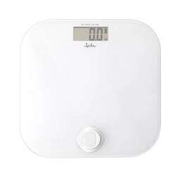 Jata Cântar corporal digital 150 kg, Analiză corporală (BMI, grăsime, masă musculară), 4 senzori, Display LCD, Sticlă securizată, Pornire/Oprire automată, Alb (T-MLX59057) Cantar baie