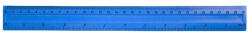 BLUERING Vonalzó , 30cm, műanyag, kék (53450)