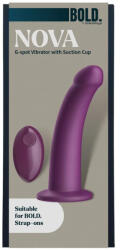 DreamToys Bold Nova Vibrátor G-pont stimuláló, távirányítós, hajlítható 17 cm fekete