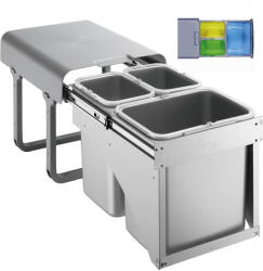 EKOTECH - Beépíthető hulladékgyűjtő EKKO FRONT 40 - 1x16 liter+2x8 liter (90234100) - bonokonyhagepek