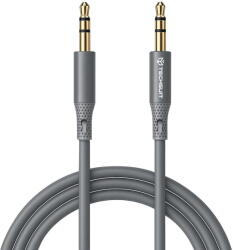 Techsuit Cabluri audio Adaptor Techsuit 2x Jack, Hi-Fi - SoundFleX, Universal - Gri (KF2349008)