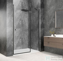 SAPHO GLOBE GUN METAL nyíló ajtó 900 mm, jobbos, transzparent üveg (GB1090RGM) (GB1090RGM)