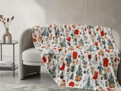  Patura microplus FESTIVE MAGIC, alba Dimensiune: 200 x 220 cm Patura