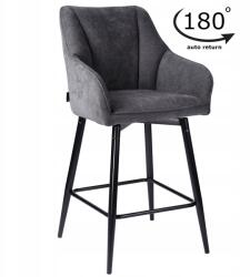 exito design Hoker, bárszék forgó bárszék szürke konyhaszigethez Elmo (EX23112/M18)