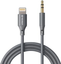 Techsuit Cabluri audio Adaptor Techsuit Jack, iPhone, Hi-Fi - SoundFleX, Universal - Gri (KF2349010)