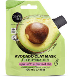  Organic Shop „Deep Hydration avokádós agyagmaszk ceramidokkal, 100 ml - hajpatika