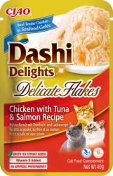 Churu Dashi Delights Delicate Flakes - Csirke tonhallal és lazaccal
