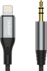 Dudao Cablu date/încărcare Dudao audio Lightning la Jack 3.5mm, lungime 1m, Universal - Gri