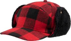 Brandit Lumberjack Winter Cap red/black