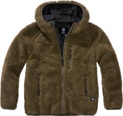 Brandit Kids Teddyfleece Jacket Hooded olive