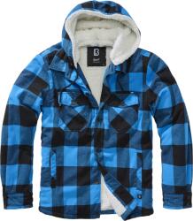 Brandit Lumber Jacket Hooded black/blue