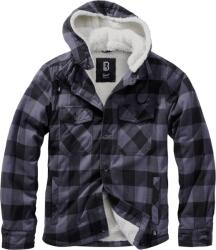Brandit Lumber Jacket Hooded black/grey