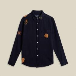 Portuguese Flannel Embroidery Flannel - Navy - XXL