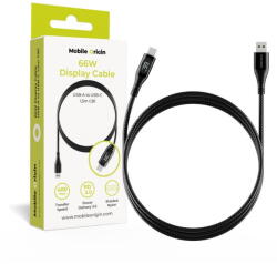 Mobile Origin Cablu date/încărcare Mobile Origin CB1 USB-A la USB-C, 66W, display integrat, 1.5m, Universal (MO-66WDC-CB1)