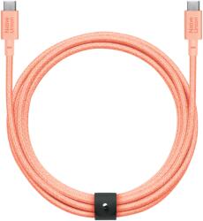Native Union Cablu date/încărcare Native Union Belt XL USB-C la USB-C, 3m, incarcare rapida, apricot, Universal (BELT-XL-C-APR-3-NP)