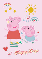  Peppa malac Happy Days polár takaró 100x140cm (BRM014022) - eking