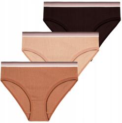 Moraj 3x Női bugyi Bugyi Bordázott Bikini Klasszikus Szett Moraj XXL (BDM600-038)