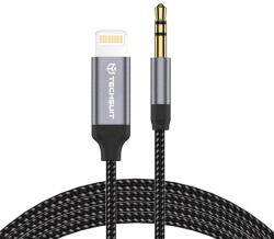 Techsuit Cabluri audio Adaptor Techsuit Jack, iPhone, 1.5m - SoundShell, Universal - Gri (KF2349015)