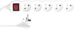 Growmarket Prelungitor cu întrerupător pentru 5 prize, 3x 1.5 mm Lungime: 10 m