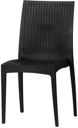 BB Bútor Havana kerti szék - fekete rattanhatású (0885-BB)