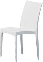 BB Bútor Havana kerti szék - fehér rattanhatású (0886-BB)