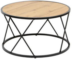 BB Bútor Kerek loft dohányzóasztal X lábbal - Ø80 cm (0904-BB)