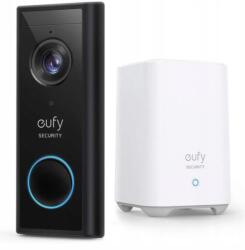 Anker Vezeték nélküli video kaputelefon Eufy 2k fekete Homebase állomással (VIDEO DOORBELL)